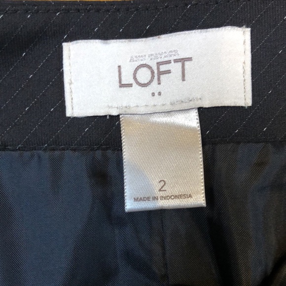 Loft pinstripe lace detailed skirt - Picture 4 of 6